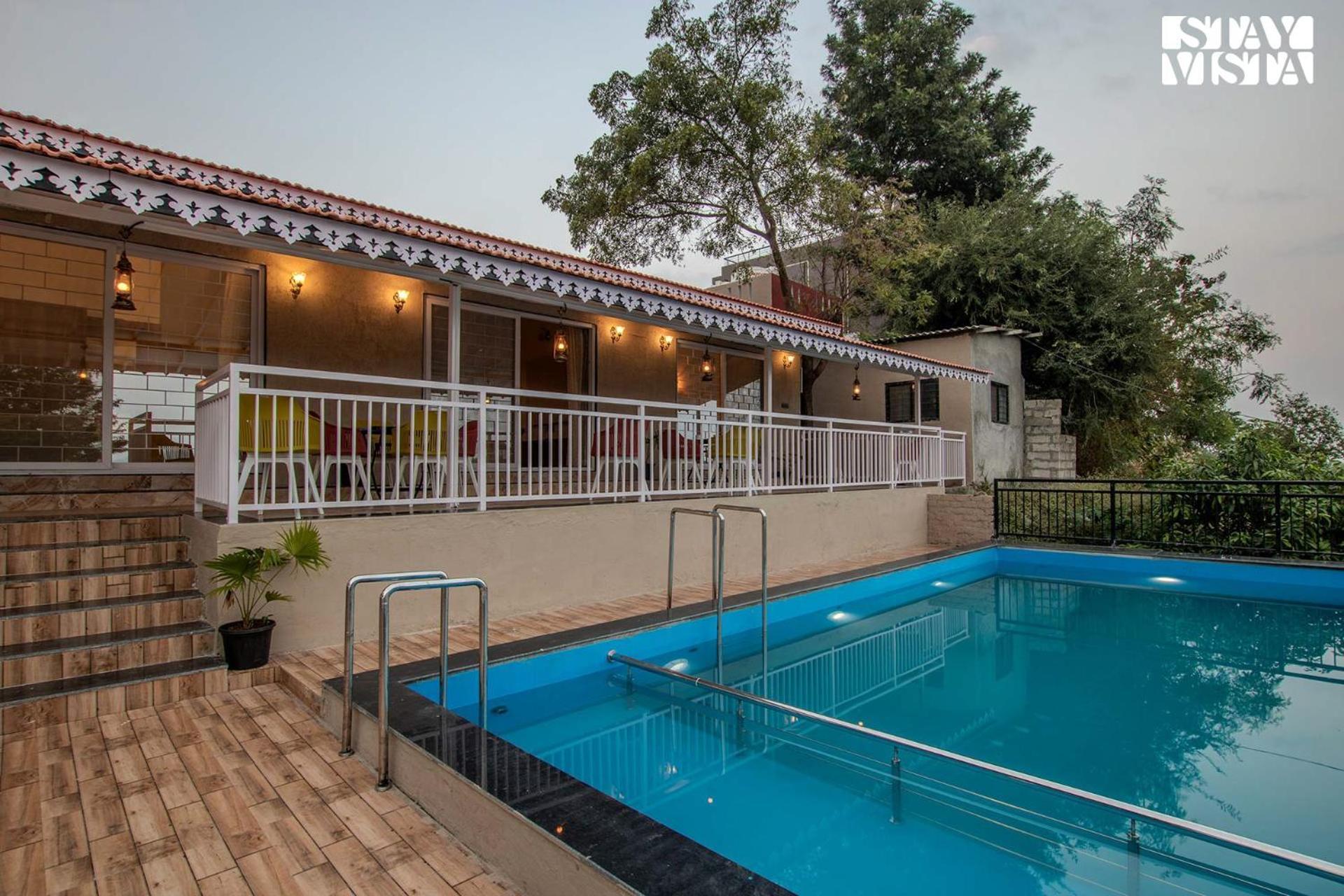 Stayvista'S Harvest Haven - Pool-View Villa With Deck & Machan Near Sula Nashik Exterior foto